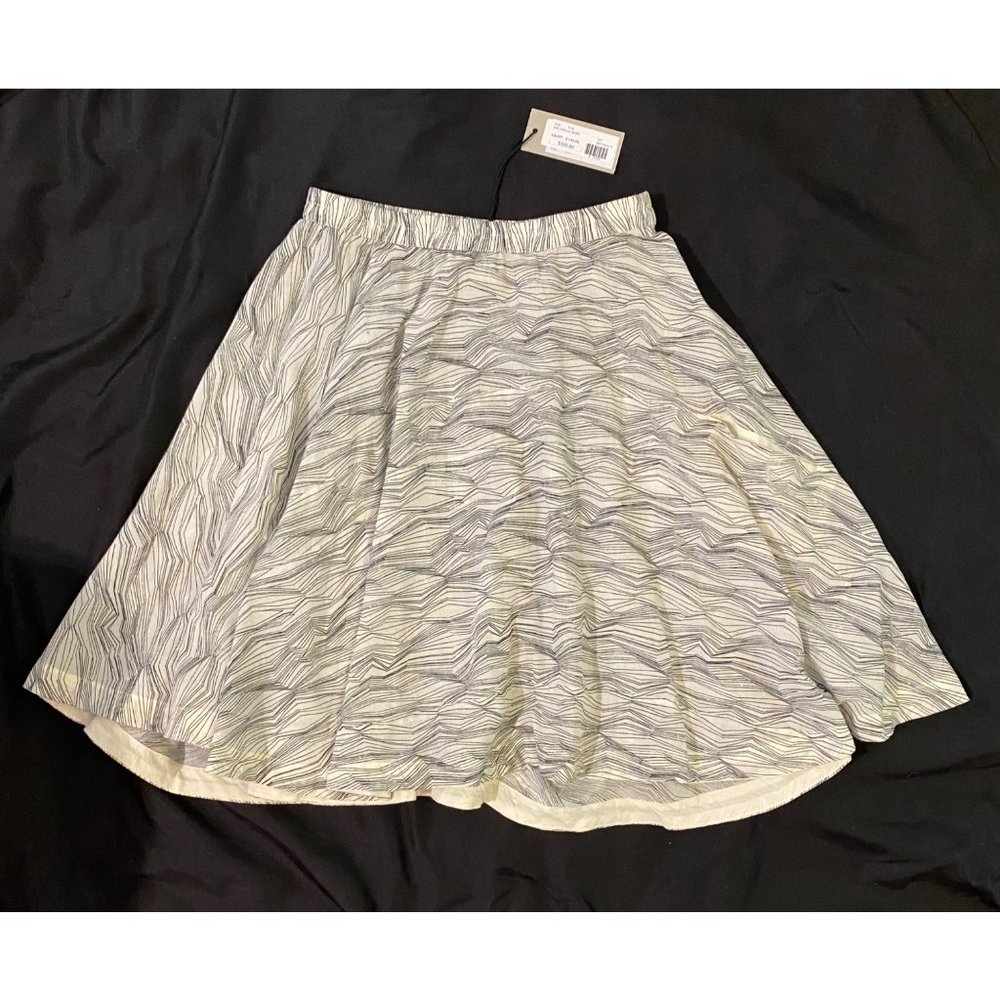 $122 NWT Kin Studio 12 Organic Cotton Circle Skirt Fair Trade Asymmetric Full